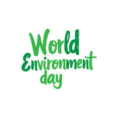 Celebration of the Earth: World Environment Day calligraphic message illustration