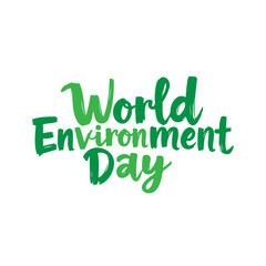 Illustrative typography promoting global awareness of environmental conservation