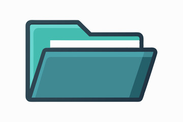 folder with raised tab