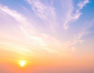 Obraz premium A vibrant blue sky stretches overhead, dotted with fluffy white clouds, creating a serene backdrop that evokes a sense of calm and tranquility.