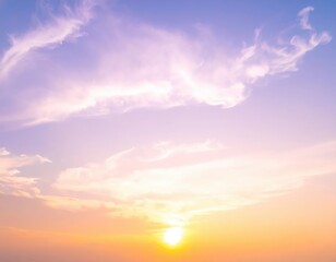 Obraz premium A vibrant blue sky stretches overhead, dotted with fluffy white clouds, creating a serene and uplifting atmosphere on a sunny day.