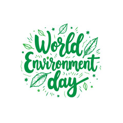 A Vibrant Green Design Celebrating World Environment Day and Earth's Beauty