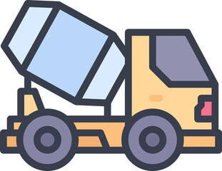 Concrete mix icon