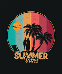 Summer T shirt Design in Adobe illustrator..eps