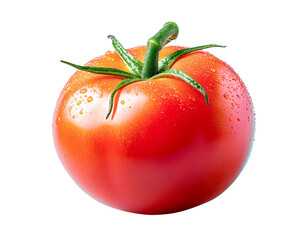 ripe tomato isolated on white background