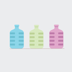 Minimalist water container illustration