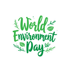 Fresh concept for world environment day celebration with green leaves