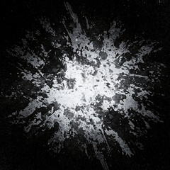 Obraz premium Abstract ink blot expanding intensely outward