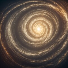 Light halo swirl in abstract soft cream tones