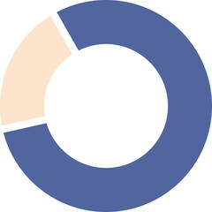 Pie chart diagram vector illustration