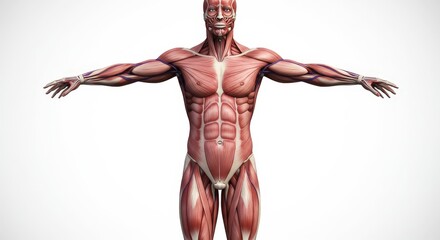 Human Muscle Structure Anatomy Illustration