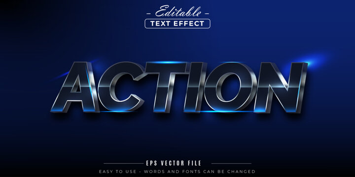 Text action theme, editable text effect.