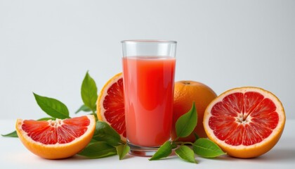 Refreshing grapefruit juice preparation kitchen food photography clean environment close-up healthy living