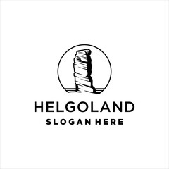 Helgoland lange anna logo with masculine style design