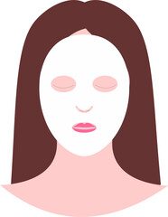 Women with face mask