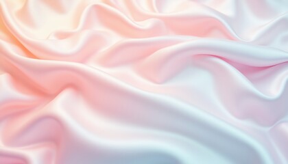 Obraz premium Soft pastel fabric with elegant flowing texture.
