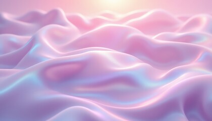 Fototapeta premium Soft pastel waves in a dreamy gradient texture.