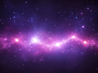 Fototapeta premium Purple Space Galaxy with Star