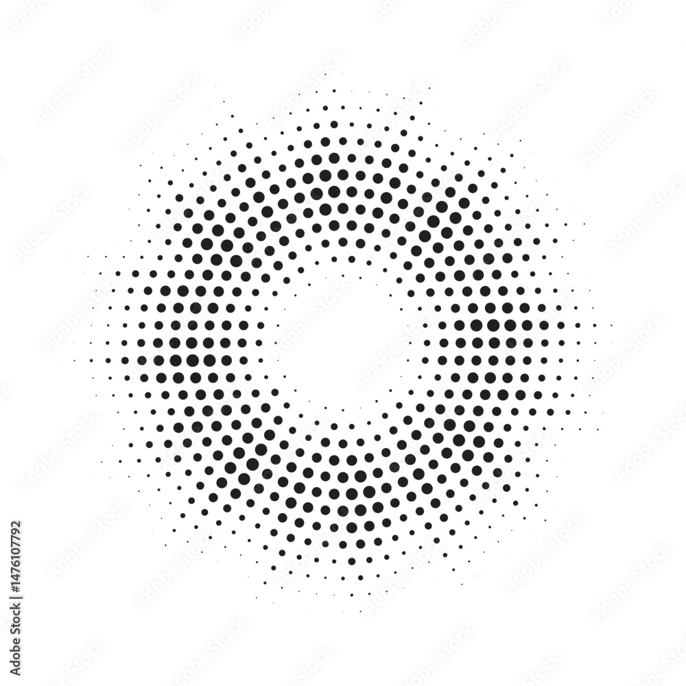 Aufkleber burst halftone light effect. glowing light burst. abstract grunge halftone dots background. vector i