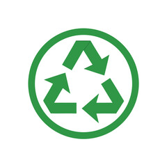 green recycle symbol