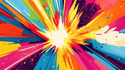 Colorful explosion graphic design
