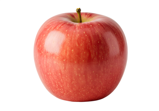 Pink lady apple isolated on transparent background Generative Ai.
