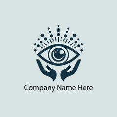 human eye logo design for eye hospital 