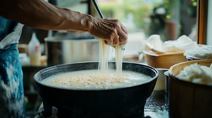  Witnessing a hundred-year-old tradition of making soy milk (2)