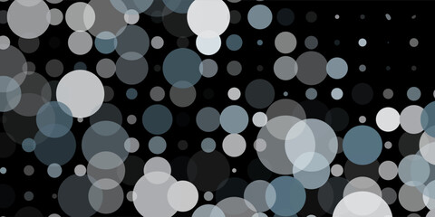 Bubbles Circle Dots Unique Blue Bright Vector Background