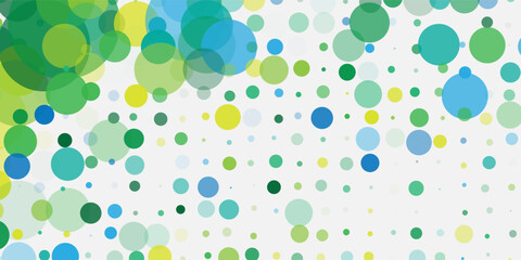 Bubbles Circle Dots Unique Green Bright Vector Background vector eps 10