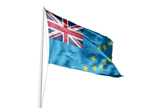 Flag of Tuvalu - Powered by Adobe