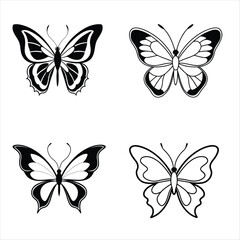 Fototapeta premium set of butterflies