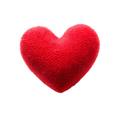 Obraz premium Red Heart Shape Image: Valentine's Day Love Symbol, Romantic Graphic Design Element