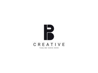 Obraz premium b modern letter logo 