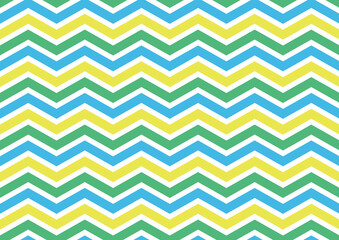 Printlime green and yellow chevron pattern with vibrant zigzag stripes
