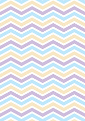 pastel zigzag chevron pattern background with soft pink, blue, yellow and purple stripes