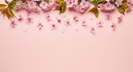 Obraz premium Pink Flower Arrangement on Pink Background