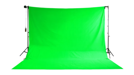 Green screen isolated, transparent background