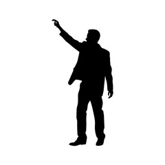 Actor in a dramatic black silhouette