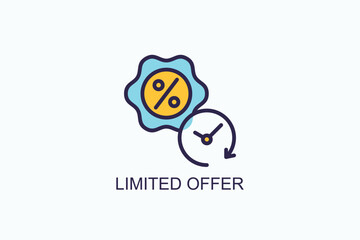 Limited Offer Icon Or Logo Isolated Vector Illustration