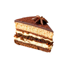 chocolate cake with transparent background PNG and JPEG image