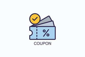Coupon Icon Or Logo Isolated Vector Illustration