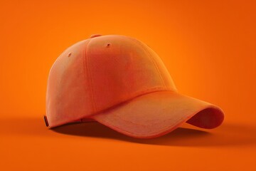 Fototapeta premium 3D cartoon cap mockup with space to feature your personalized text or custom logo.,
