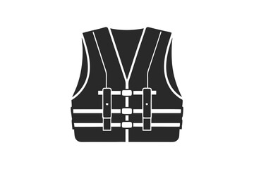 Safety Vest silhouette vector illustration