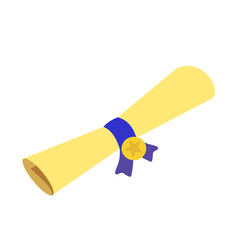 Rolled Diploma with Ribbon