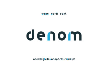 DENO, Modern Sans Serif Font, for fashion, logo, creative font, vector