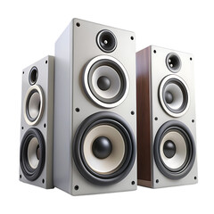 Fototapeta premium High-Quality Stereo Speakers: Modern Audio System for Home Entertainment