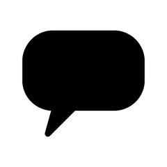 Naklejka premium talk bubble icon design of black shape silhouette vector illustration on white background