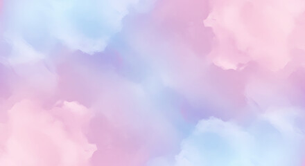 Colorful cotton candy in soft pastel color background