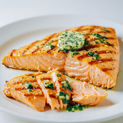 Grilled Salmon Steak